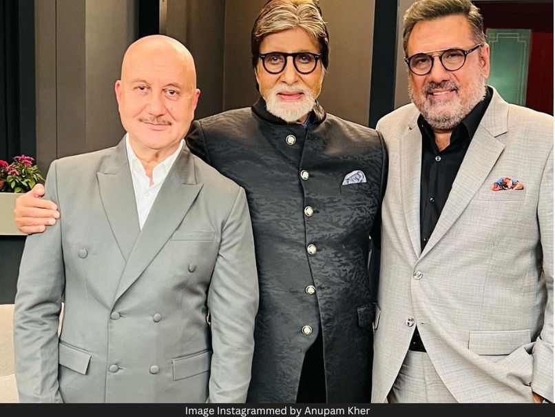 Anupam Kher, Amitabh Bachchan and Boman Irani