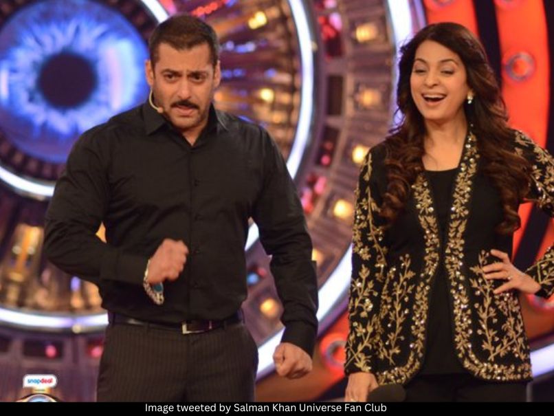 Salman Khan and Juhi Chawla 