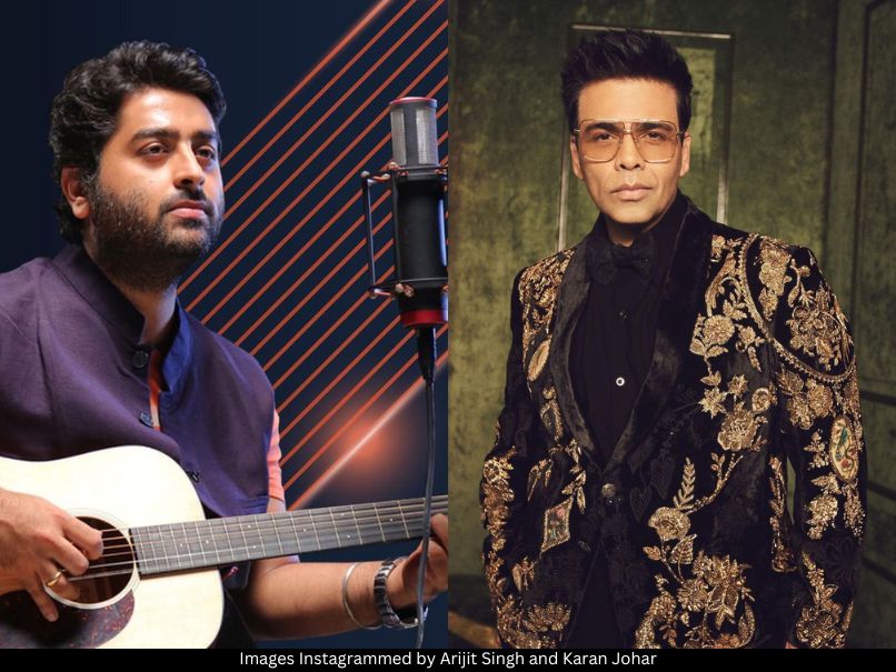 Arijit Singh and Karan Johar 