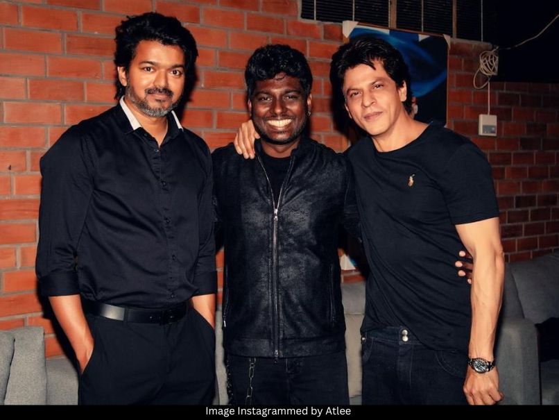 Vijay, Atlee and Shah Rukh Khan 