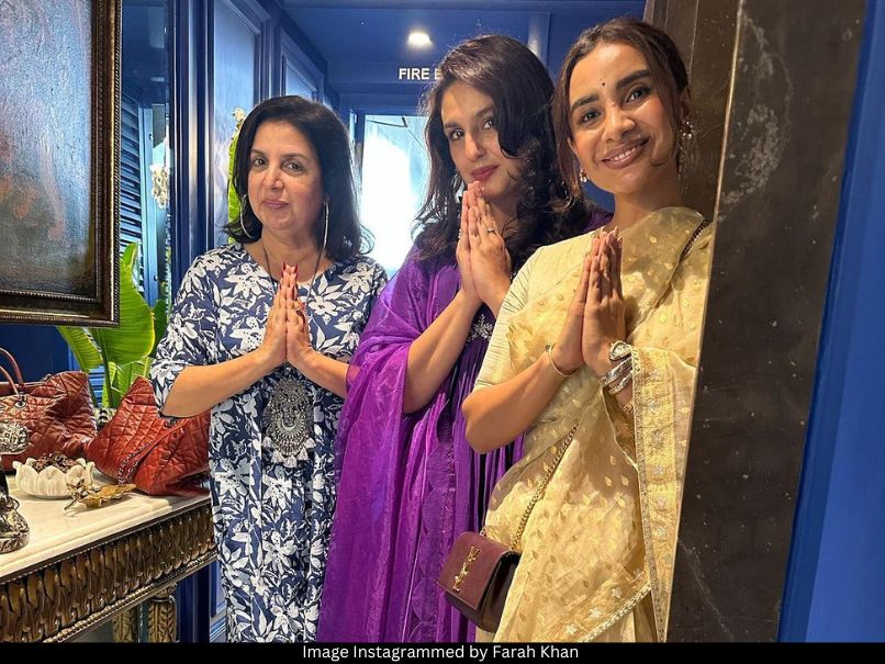 Farah Khan, Patralekha, and Huma Qureshi 