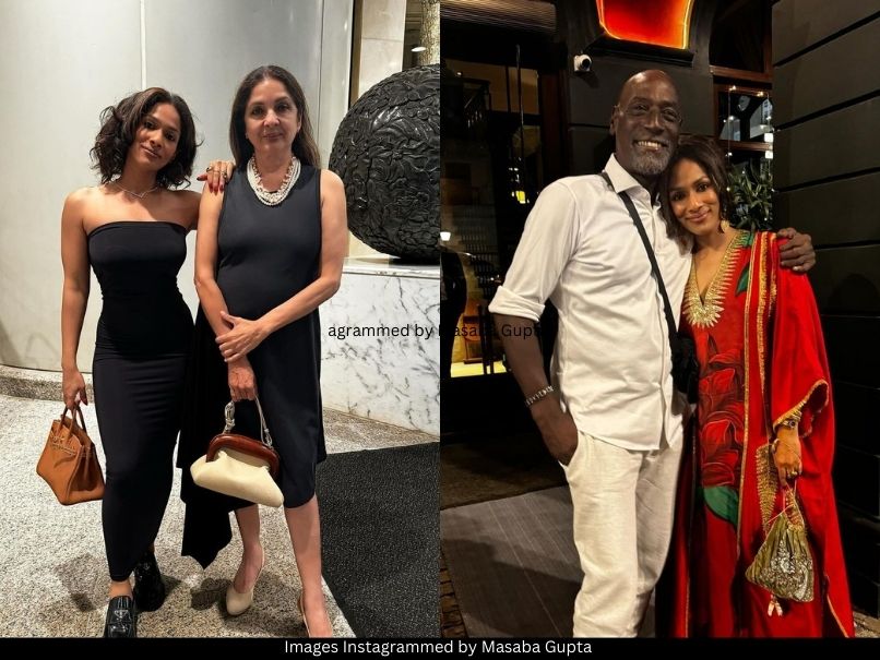 Masaba Gupta, Neena Gupta and Vivian Richards 