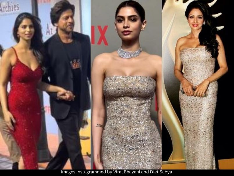 SRK, Khushi Kapoor and Sridevi 