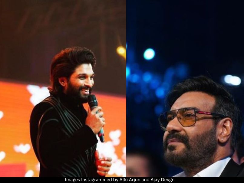 Allu Arjun and Ajay Devgn 
