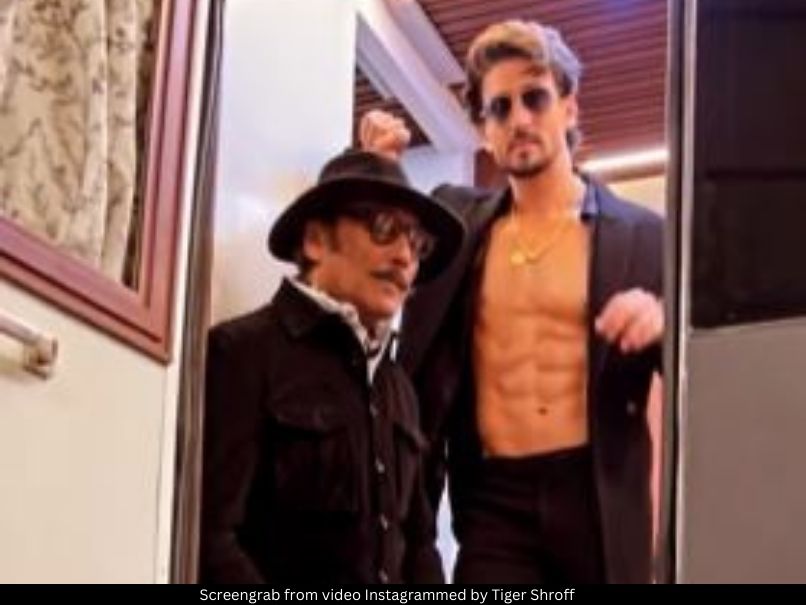 Jackie Shrof and Tiger Shroff 