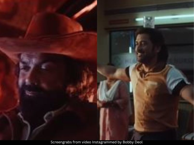 Bobby Deol and MS Dhoni 