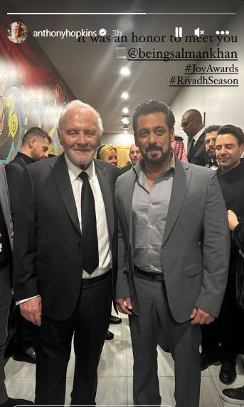 Salman Khan, Anthony Hopkins