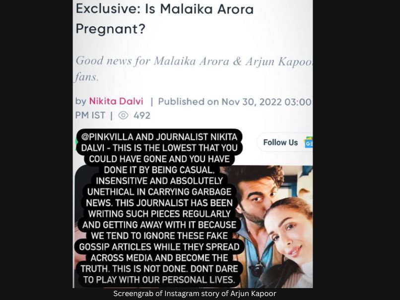 Arjun Kapoor's Instagram story