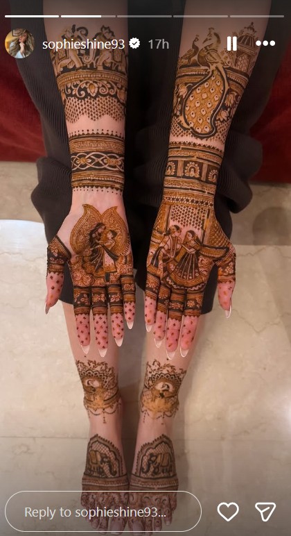 Sophie mehendi look