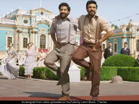 screengrab of naatu naatu song