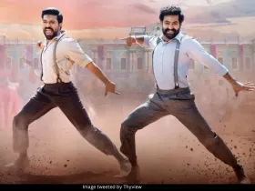 Jr NTR and Ram Charan in Naatu Naatu