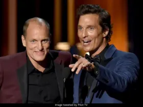 Matthew McConaughey and Woody Harrelson will be reuniting for an Apple TV+ comedy. 