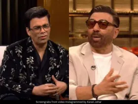 Karan Johar and Sunny Deol 