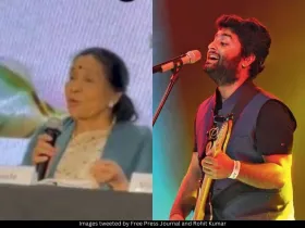 Asha Bhosle and Arijit Singh 