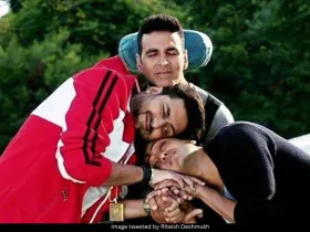 Akshay Kumar, Abhishek Bachchan and Riteish Deshmukh 