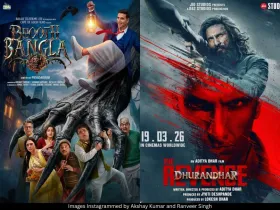 Bhooth Bangla Dhurandhar 2 posters 