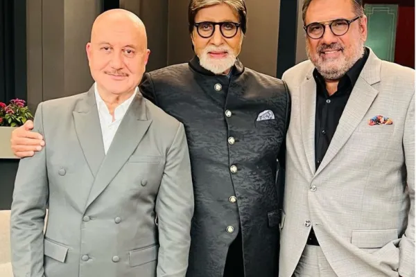 Anupam Kher, Amitabh Bachchan and Boman Irani