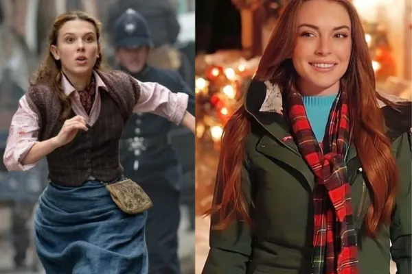Millie Bobby Brown and Lindsay Lohan