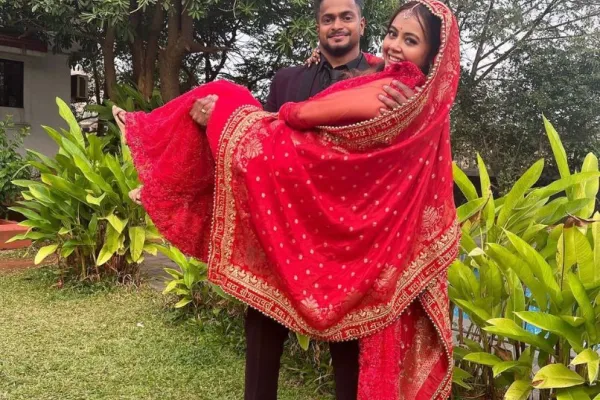 Devoleena Bhattacharjee and her husband