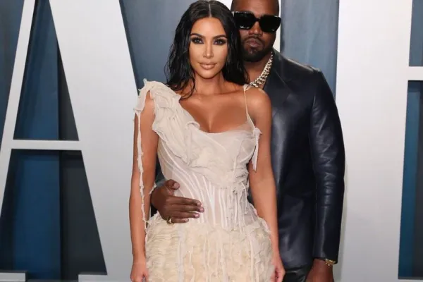 Kanye West and Kim Kardashian