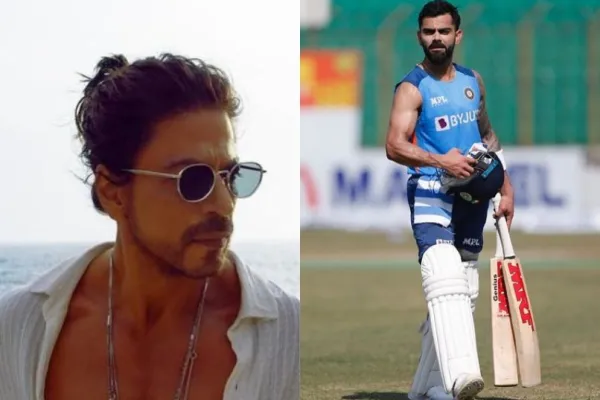 SRK and Virat Kohli 