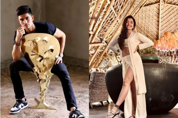 Shubman Gill and Rashmika Mandanna 