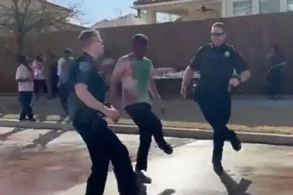 Police officers dance to Naatu Naatu