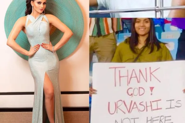 Urvashi Rautela responds to fan holding a banner
