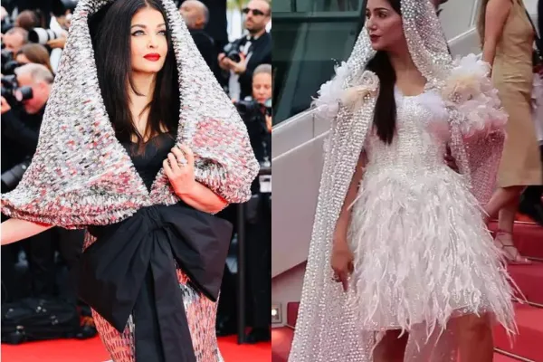 Aishwarya Rai Bachchan and Sapna Chaudhary 