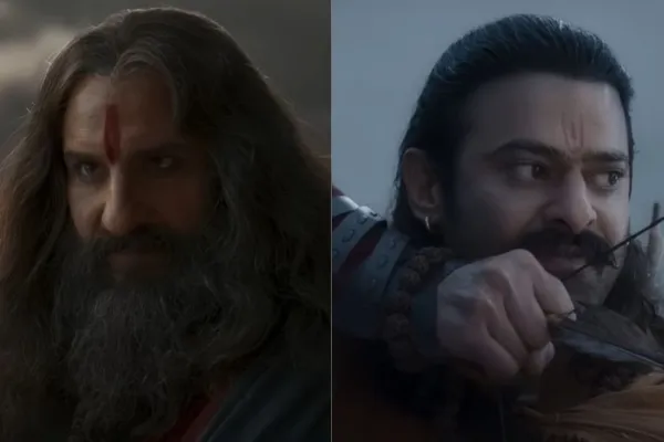 Saif Ali Khan and Prabhas 