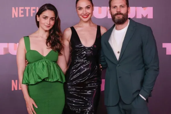 Alia Bhatt, Gal Gadot and Jamie Dornan 