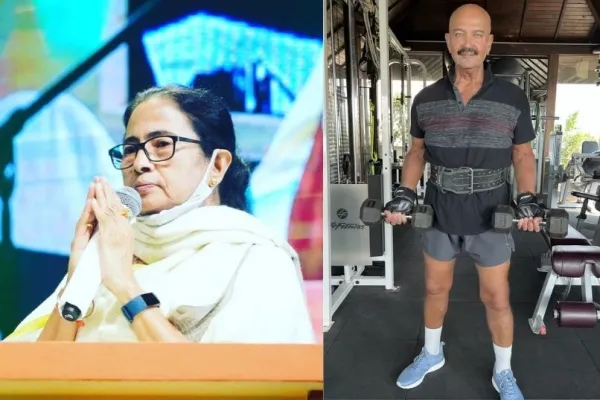 Mamata Banerjee and Rakesh Roshan 