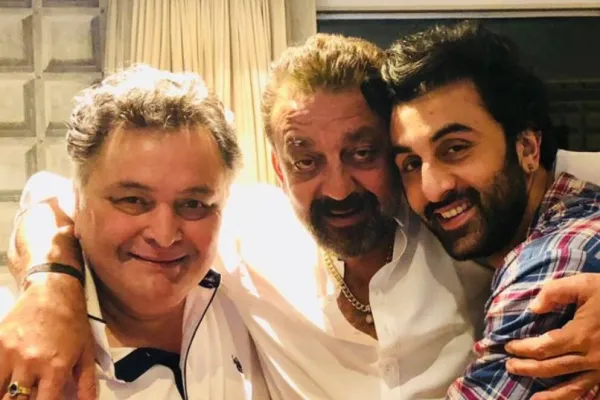 Sanjay Dutt, Rishi Kapoor and Ranbir Kapoor 