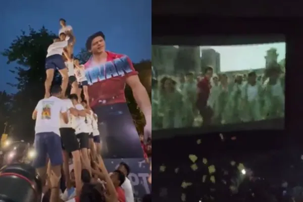 Fans celebrate release of Jawan 
