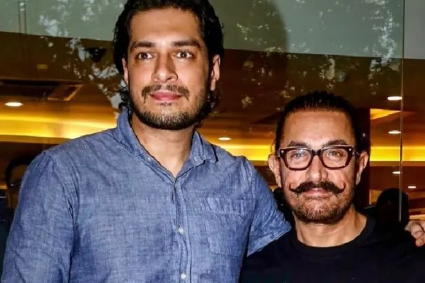Junaid Khan and Aamir Khan 