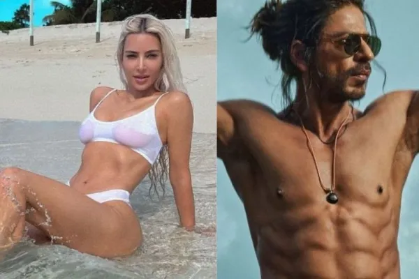 Kim Kardashian and Shah Rukh Khan 
