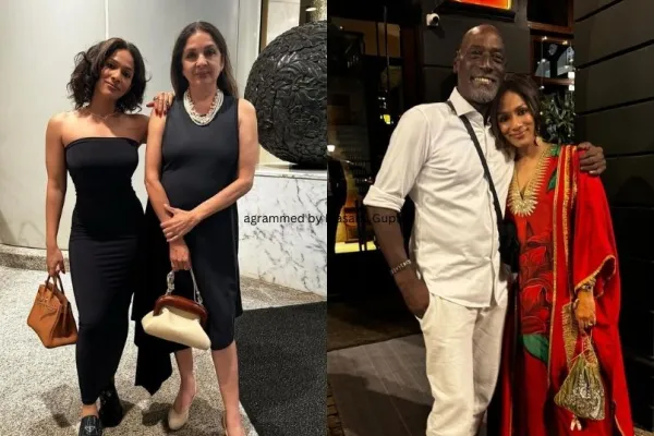 Masaba Gupta, Neena Gupta and Vivian Richards 