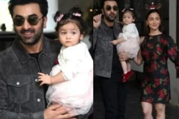 Ranbir Kapoor, Alia Bhatt and Raha 