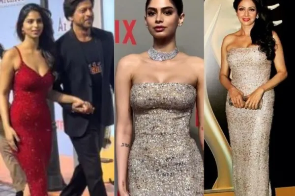 SRK, Khushi Kapoor and Sridevi 