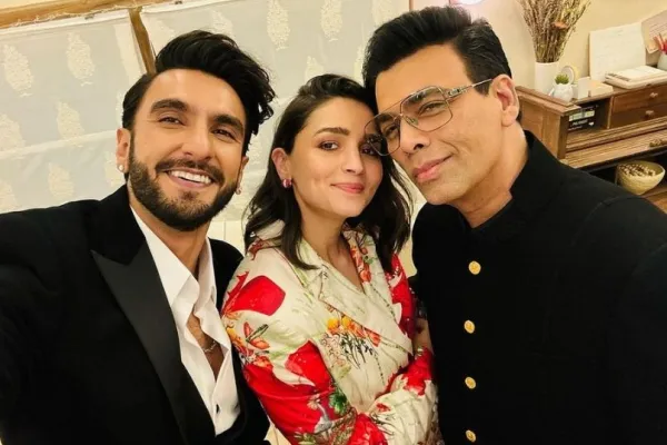 KJO, Alia Bhatt and Ranveer Singh 