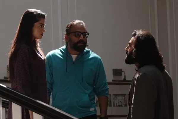 Rashmika Mandanna, Sandeep Reddy Vanga and Ranbir Kapoor 