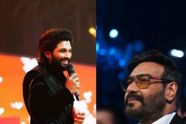 Allu Arjun and Ajay Devgn 