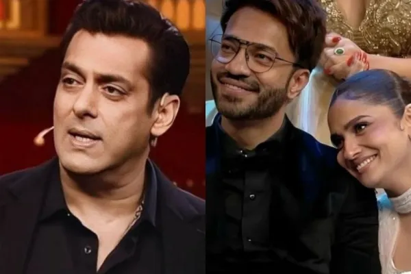 Salman Khan, Vicky Jain and Ankita Lokhande 