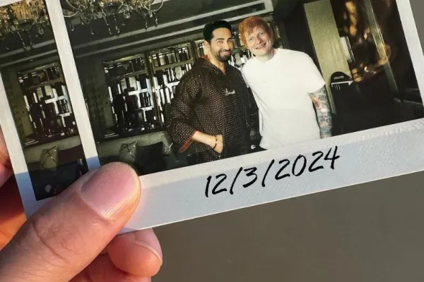Ayushmann Khurrana and Ed Sheeran 