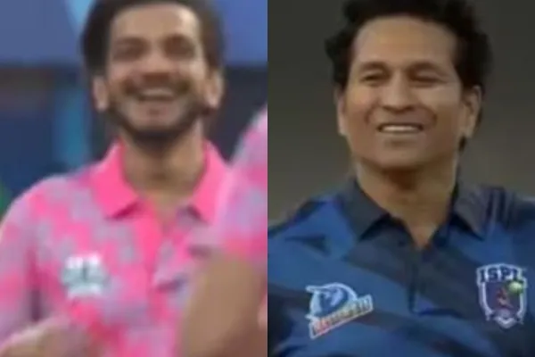 Munawar Faruqui and Sachin Tendulkar 