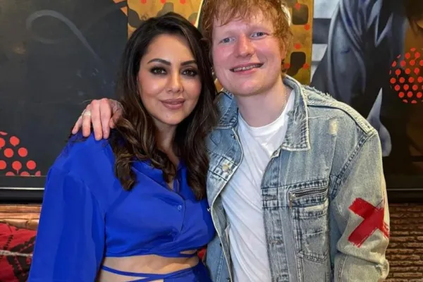 Gauri Khan and Ed Sheeran 