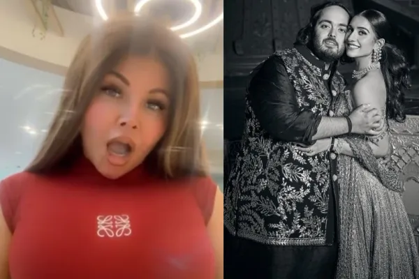 Rakhi Sawant, Anant Ambani and Radhika Merchant 