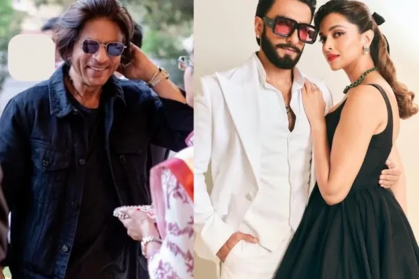 Shah Rukh Khan, Ranveer Singh and Deepika Padukone 