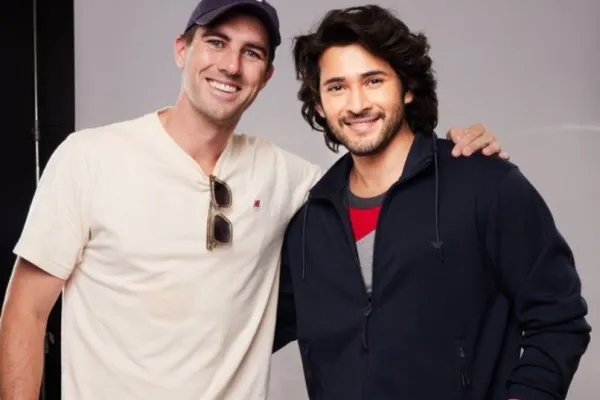 Pat Cummins and Mahesh Babu 