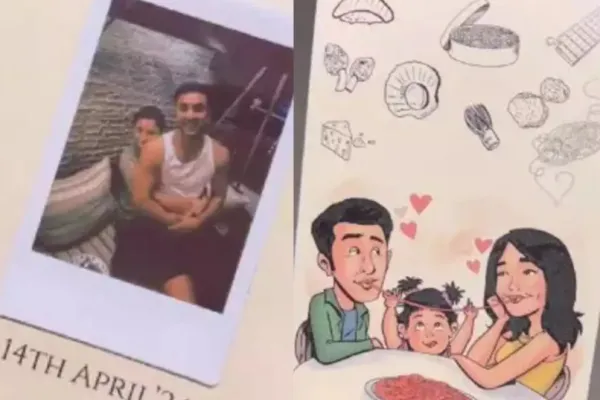 Alia Bhatt, Ranbir Kapoor and Raha 